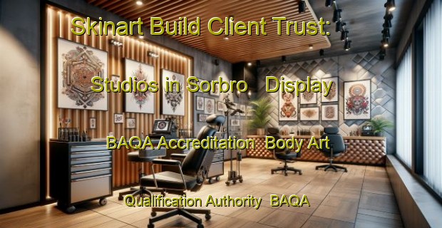 Skinart Build Client Trust: Studios in Sorbro - Display BAQA Accreditation | Body Art Qualification Authority | BAQA-Sweden