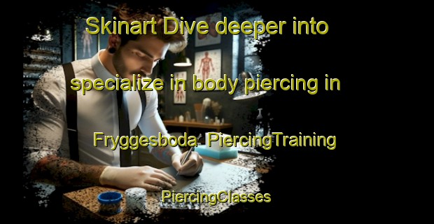 Skinart Dive deeper into specialize in body piercing in Fryggesboda | #PiercingTraining #PiercingClasses #SkinartTraining-Sweden