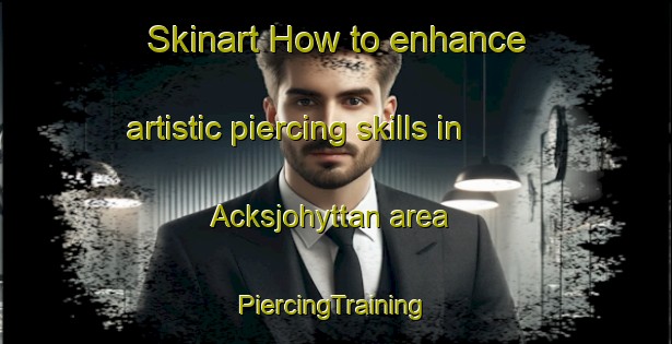 Skinart How to enhance artistic piercing skills in Acksjohyttan area | #PiercingTraining #PiercingClasses #SkinartTraining-Sweden