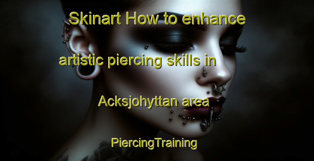 Skinart How to enhance artistic piercing skills in Acksjohyttan area | #PiercingTraining #PiercingClasses #SkinartTraining-Sweden