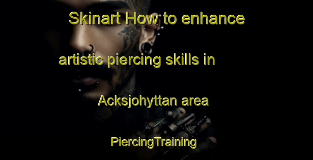 Skinart How to enhance artistic piercing skills in Acksjohyttan area | #PiercingTraining #PiercingClasses #SkinartTraining-Sweden