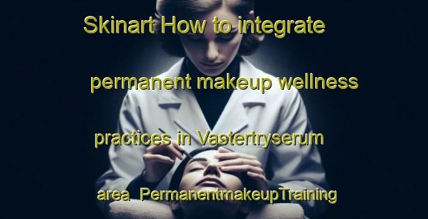 Skinart How to integrate permanent makeup wellness practices in Vastertryserum area | PermanentmakeupTraining | PermanentmakeupClasses | SkinartTraining-Sweden