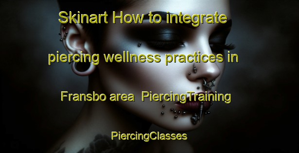 Skinart How to integrate piercing wellness practices in Fransbo area | #PiercingTraining #PiercingClasses #SkinartTraining-Sweden