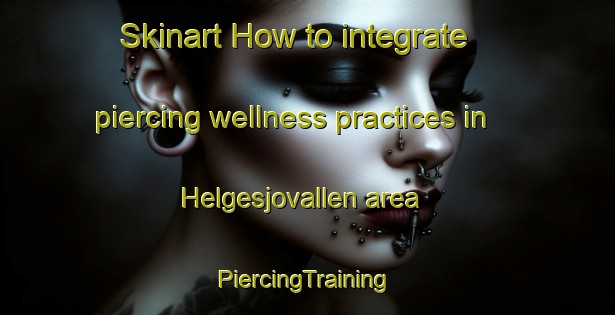 Skinart How to integrate piercing wellness practices in Helgesjovallen area | #PiercingTraining #PiercingClasses #SkinartTraining-Sweden